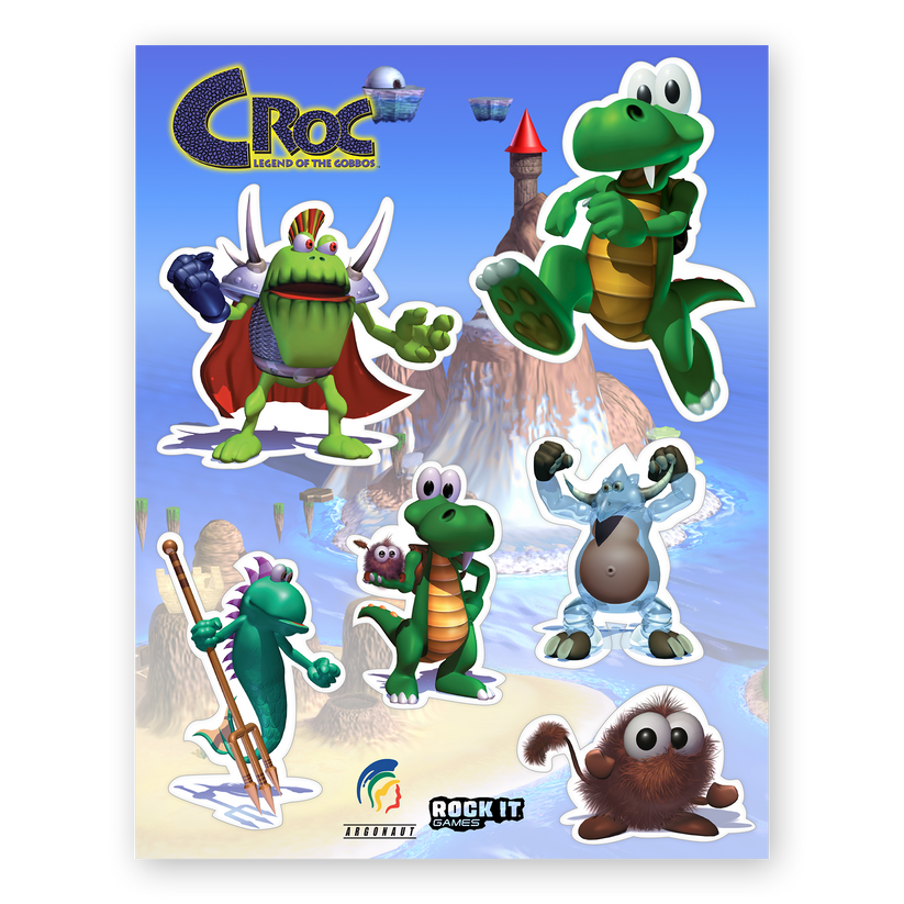 Crocy Sticker Digital Version - Croc Legend of the Gobbos Collector's Edition – Rock ...